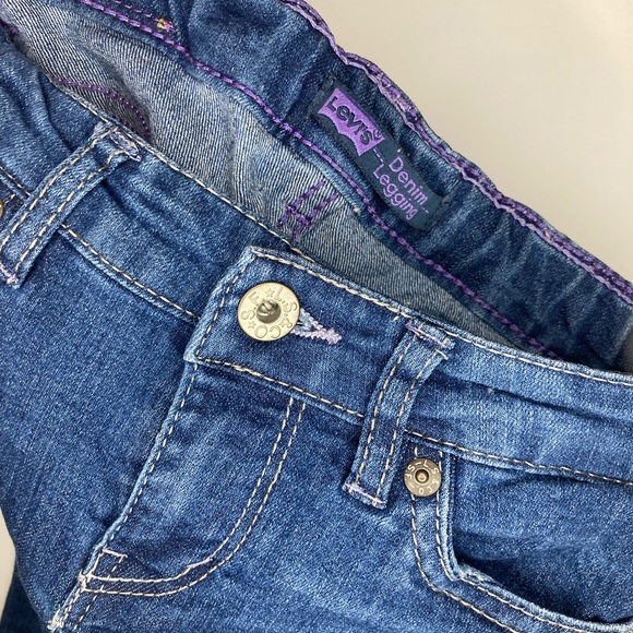 $6 / $8 / $10 SALE! 
Levis Girls 5 Pocket Denim Jeans Leggings Size 8 - Picture 5 of 5